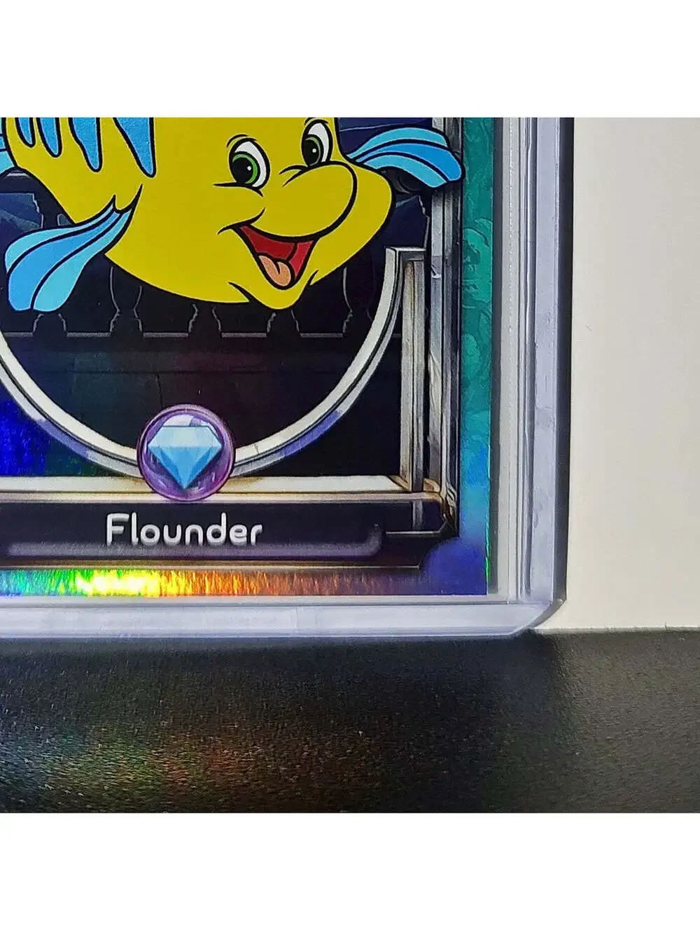 Flounder 2025 Topps Disney Wonder #122 Diamond Card The Little Mermaid